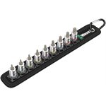 "Belt A 3 TORX® HF Zyklop Jeu de 9 douille-embouts TORX® 1 / 4" avec fonction de retenue.