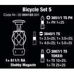 Bicycle Set 5 Tournevis à cliquet (ratchet) porte embouts avec chargeur. 7 embouts acier inoxydable