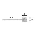 Câble de vitesses Universel en acier inoxydable Extra Flexibel Ø4 × 4 Compatible Capagnolo Boîte de 100