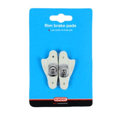 1 pair road rim brake pads universal white compound