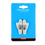 1 pair road rim brake pads universal white compound