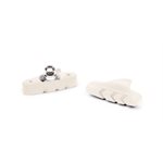 1 pair road rim brake pads universal white compound