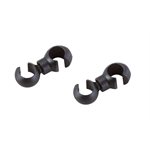 Elvedes 4 Rotating Hooks Ø4,3mm - 5,0mm PVC Black