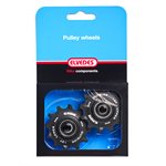 Elvedes - 1 Set Pulley Wheels 2 × 12 Teeth Sealed Bearings Narrow / Wide