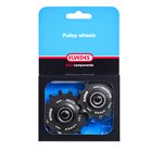 Elvedes - 1 Set Pulley Wheels 1 × 12 + 1 × 14 Teeth Sealed Bearings Narrow / Wide