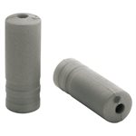 150 Ferrules Ø4,3mm PVC Silver