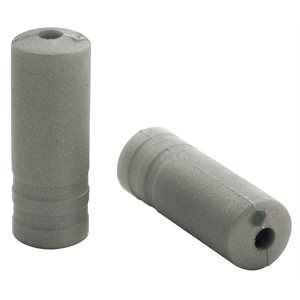 150 embouts Ø5,0mm PVC argent