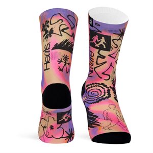 Chaussettes Pacific & Co Sublimées HIKE PINK S / M