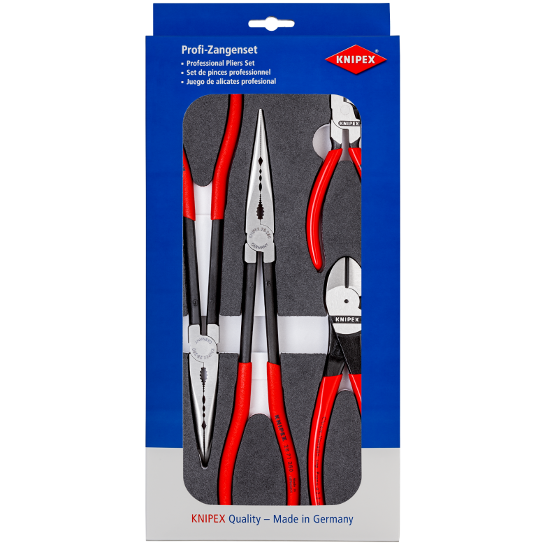 4 pieces automative pliers set in foam tray