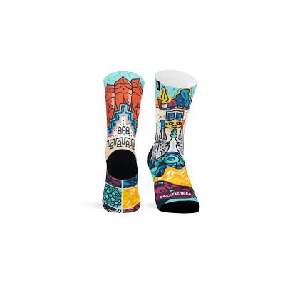 Chaussettes Pacific & Co Sublimées Modernisme S / M