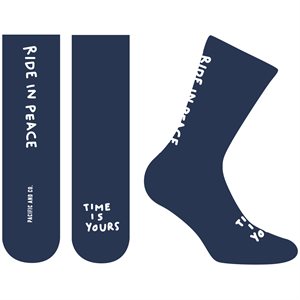 Chaussettes Pacific & Co. Tricot RIDE IN PEACE Marine