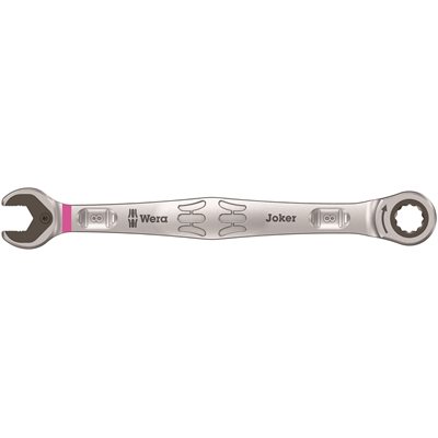 Wera Clé avec fonction de Retenue, Anti-slip Mixte à Cliquet Joker 8mm x 144mm