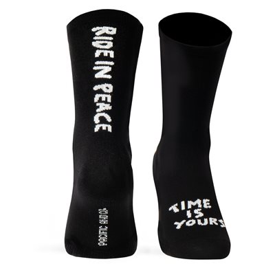 Chaussettes Pacific & Co. Tricot RIDE IN PEACE Noir S / M