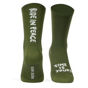 Chaussettes Pacific & Co. Tricot RIDE IN PEACE Olive